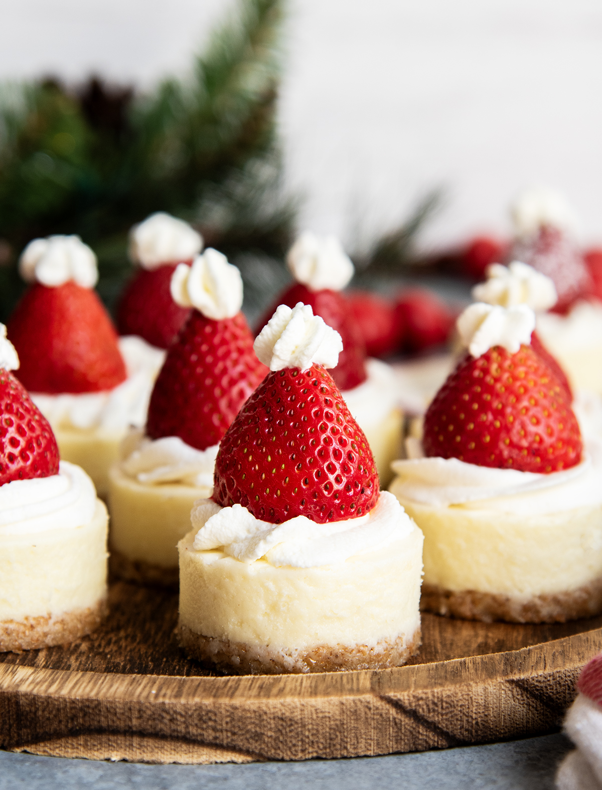 Whip Up Easy Santa Hat Cheesecake Bites This Holiday Season